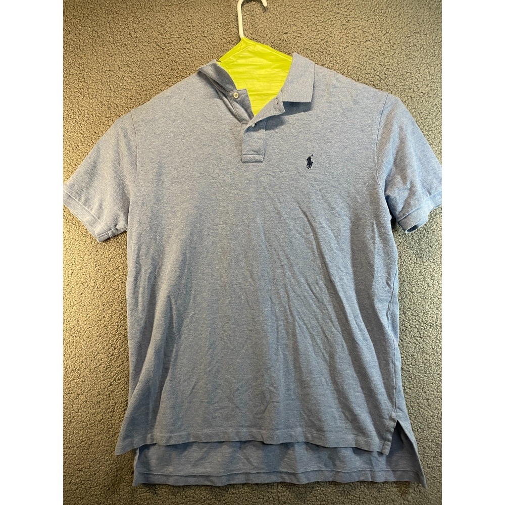 Polo Ralph Lauren Polo Shirt Mens XL Blue Classic Pima Soft Touch Casual Pony